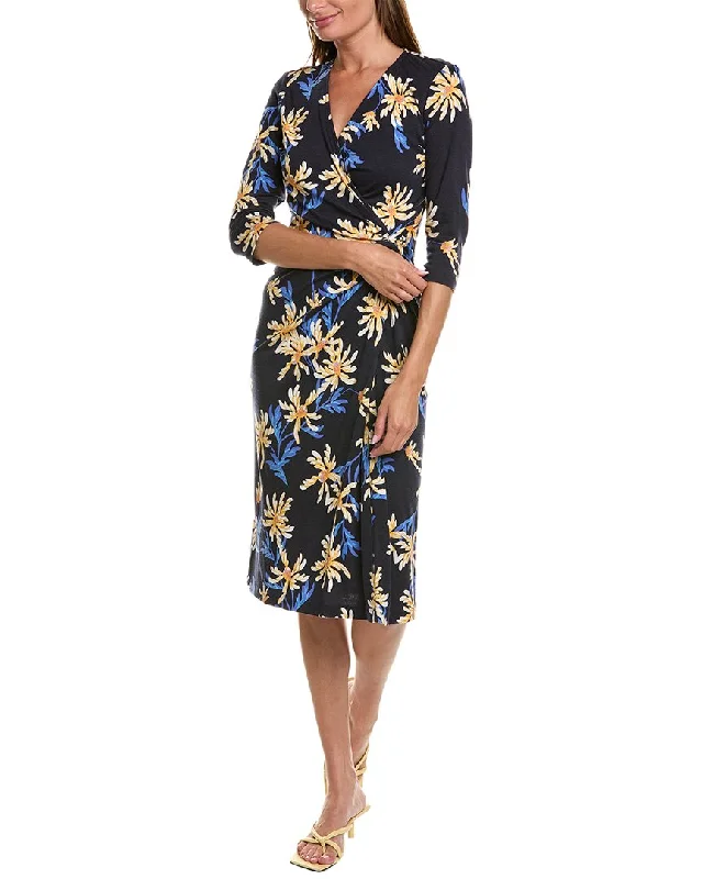 Diane von Furstenberg Borris Wool-Blend Midi Dress Stylish Long Sleeve Floral Midi Dress Diane von Furstenberg Borris Wool-Blend Midi Dress Stylish Long Sleeve Floral Midi Dress