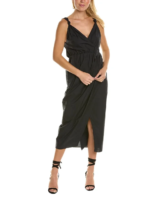 Rebecca Taylor Poplin Whisper Rose Midi Dress Trendy Bodycon Midi Dress