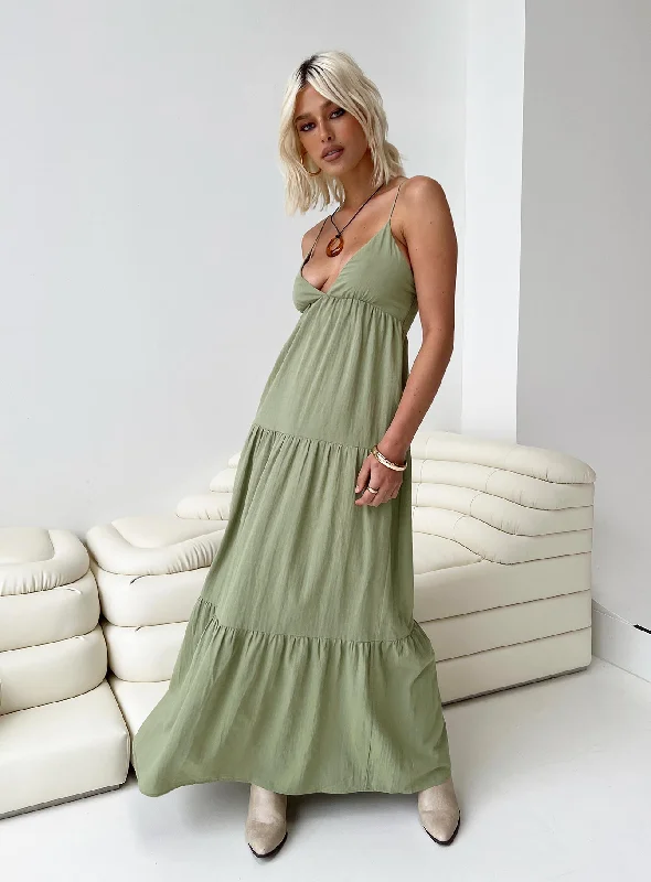 Chelsea Maxi Dress Sage Green