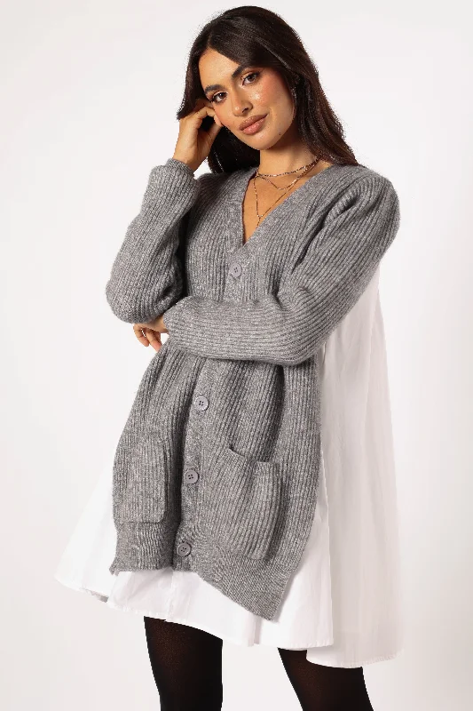 Lina Mini Dress - Grey