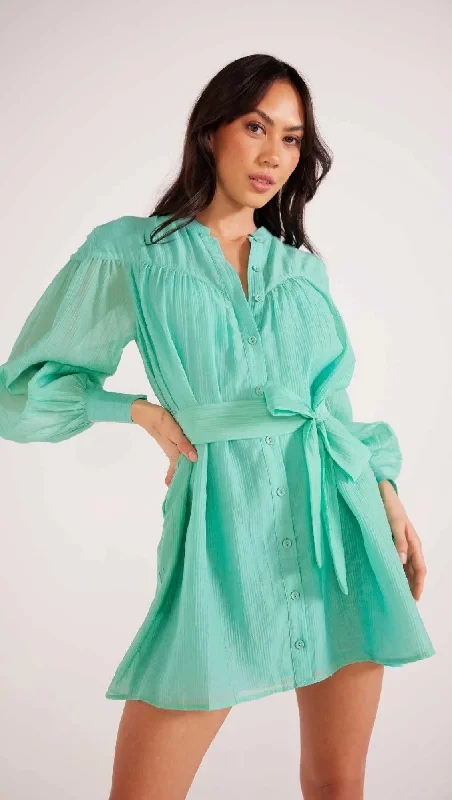 MinkPink Lucie Mini Dress Chic Tropical Mini Dress