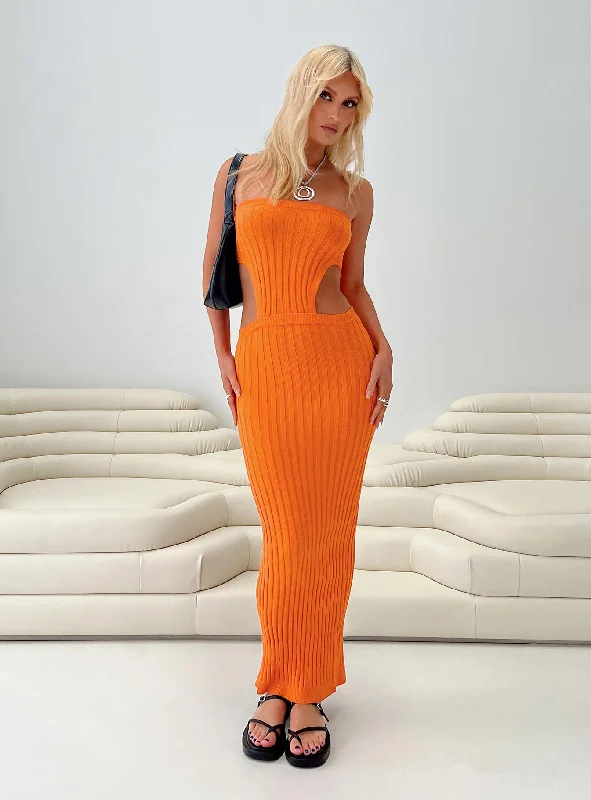 Olia Maxi Dress Orange