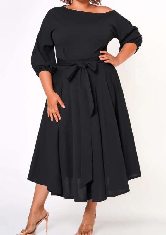 Hi Curvy Plus Size Women Flare Maxi Dress With Pockets & Belt Comfortable Satin Maxi Dress Hi Curvy Plus Size Women Flare Maxi Dress With Pockets & Belt Comfortable Satin Maxi Dress