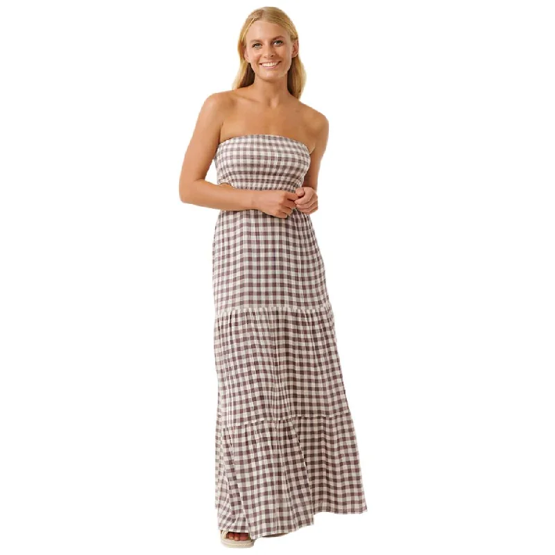 Premium Surf Check Maxi Dress - Womens