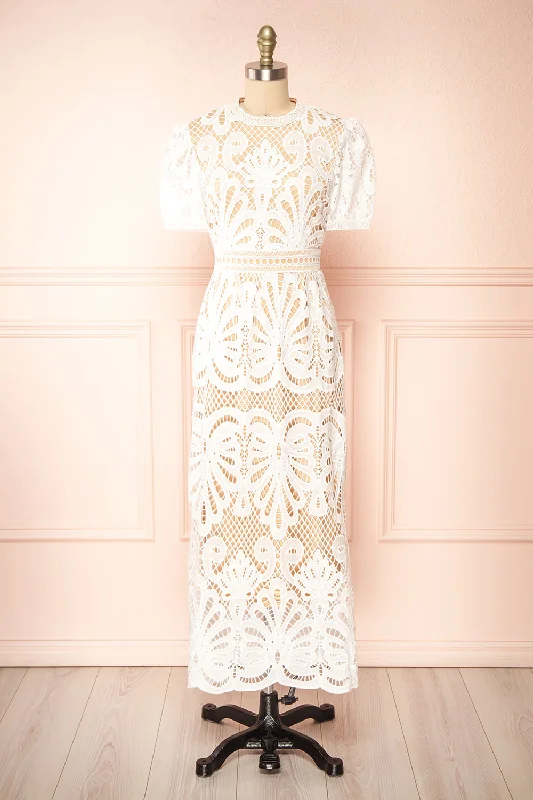 Shevona White | Crocheted Lace Midi Dress