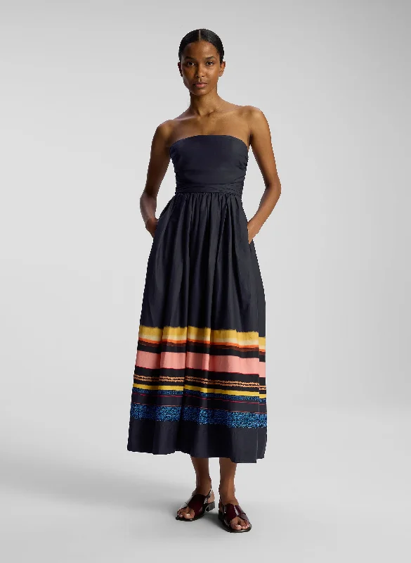 Tate Strapless Midi Dress