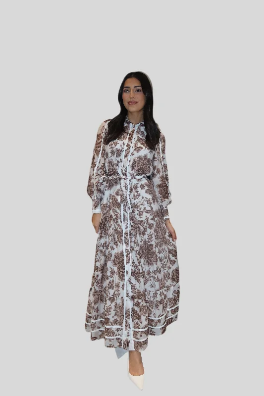 Mya Maxi Dress - Brown