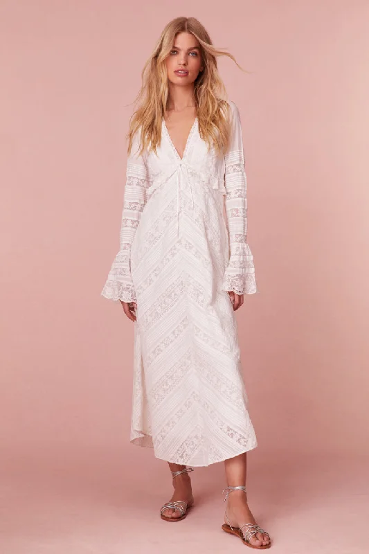 Weil Cotton Lace Maxi Dress