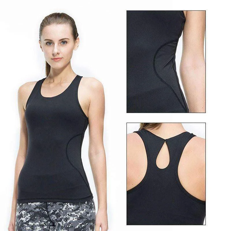 Fitness Women Sexy Tight Yoga Top Gym Sports Vest Sleeveless Shirts Tank Tops Running Clothes Female T-shirt Mesh Sportswear