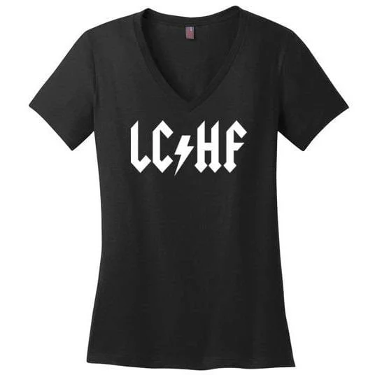 Keto T-Shirt LCHF ACDC, Ladies Perfect Weight V-Neck