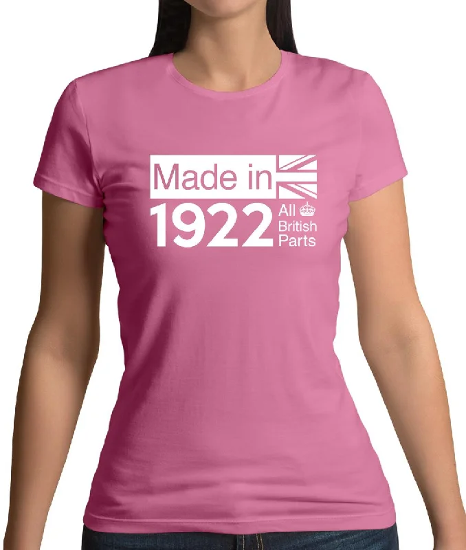 Made In 1922 All British Parts Crown Womens T-Shirt