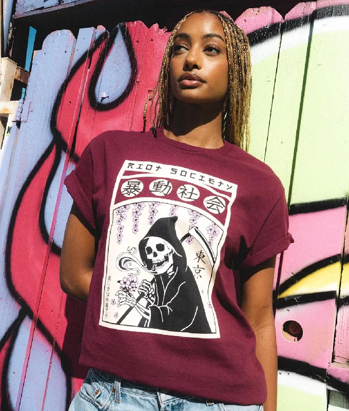 Reaper Flower Garden Womens Tee