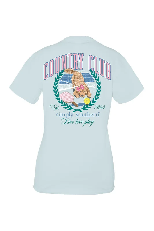 Simply Southern Plus Size Club T-Shirt for Women in Blue | EXT-SS-CLUB-SPOUT