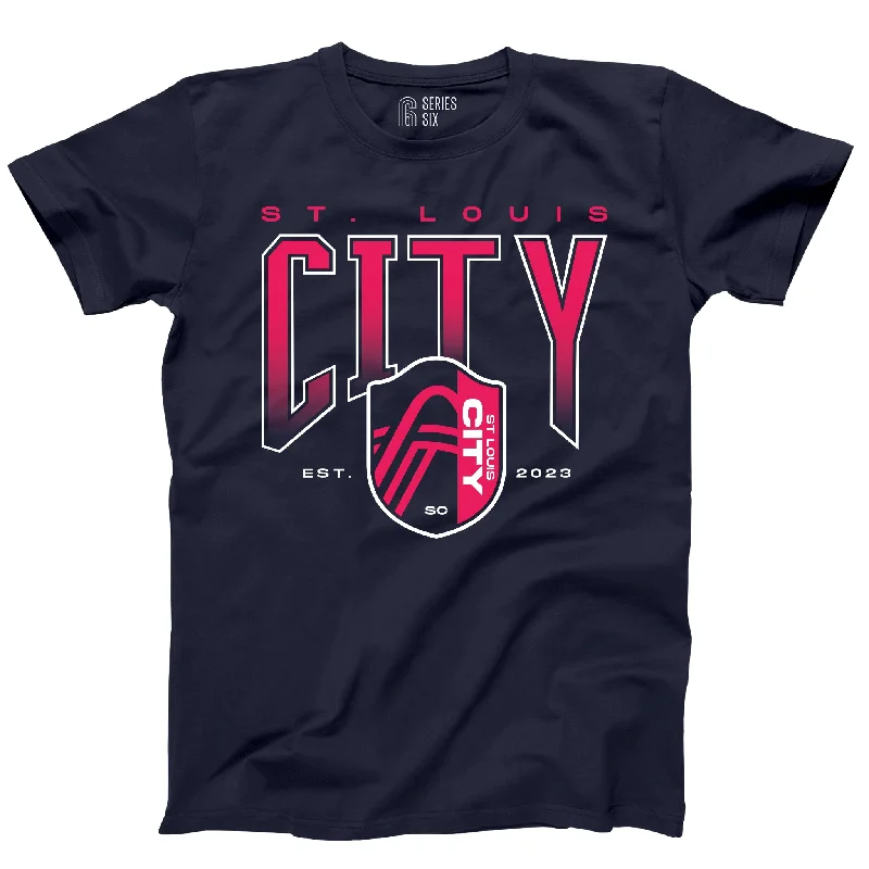 St. Louis CITY SC Crest Ombre Unisex Short Sleeve T-Shirt