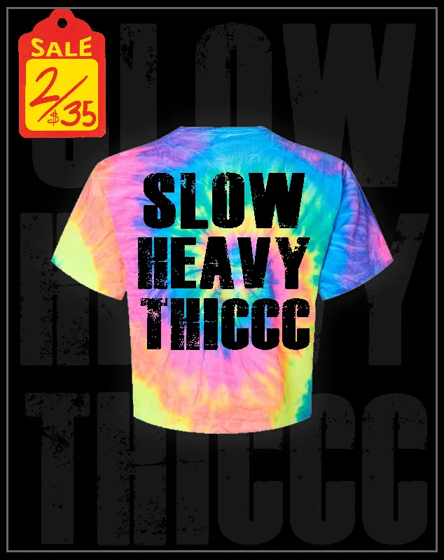 Throwback Slow Heavy Thiccc - Crop Tee