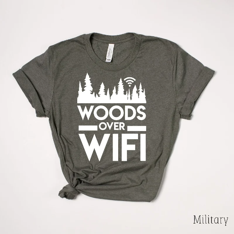 Woods Over Wifi T-Shirt for Women *UNISEX FIT* by 208 Tees