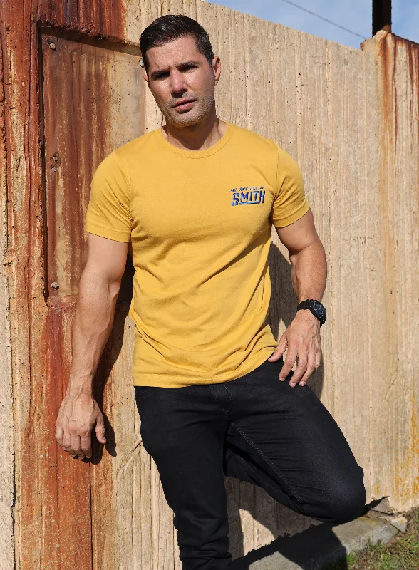 Yellow WAAS Embroidered Logo Unisex t-shirt