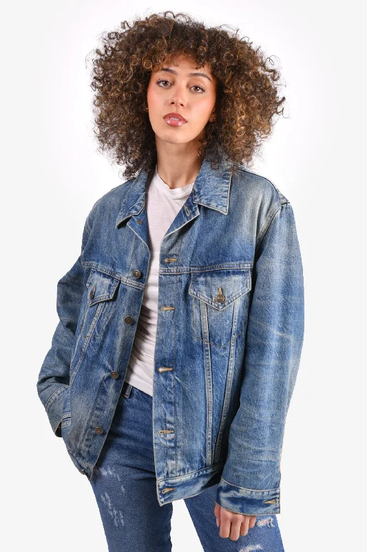 Gucci Denim 'Blind For Love' Jacket Size 46 Nylon Jacket Polyester Jacket Spandex Jacket Gucci Denim 'Blind For Love' Jacket Size 46 Nylon Jacket Polyester Jacket Spandex Jacket