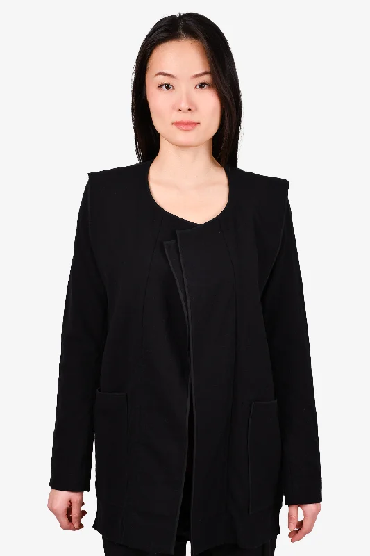Isabel Marant Black Cotton Jacket Size 36 Faux Fur Jacket Real Fur Jacket Shearling Jacket Isabel Marant Black Cotton Jacket Size 36 Faux Fur Jacket Real Fur Jacket Shearling Jacket