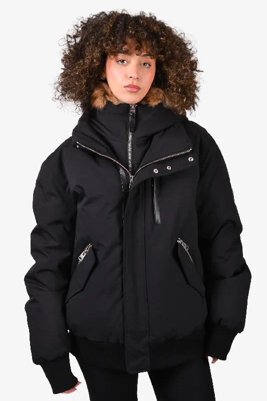 Mackage Black 'Dixon 2 in 1' Down Bomber Jacket with Fur Hood Size 44 Mens Plaid Jacket Tartan Jacket Houndstooth Jacket Mackage Black 'Dixon 2 in 1' Down Bomber Jacket with Fur Hood Size 44 Mens Plaid Jacket Tartan Jacket Houndstooth Jacket