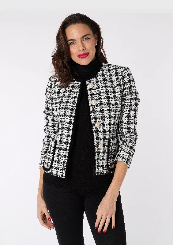 Alex Signature Jacket with Pearl Button and Sparkle Thread Detail - sizes 8, 10, 12