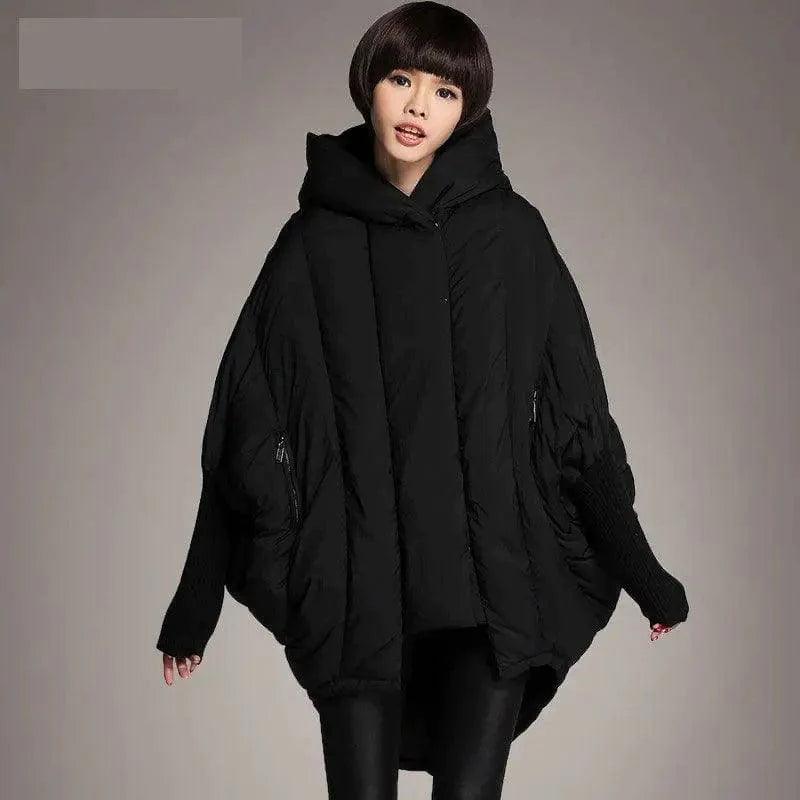 Ladies Loose Pocket Hooded Cloak Jacket Faux Fur Jacket Real Fur Jacket Shearling Jacket
