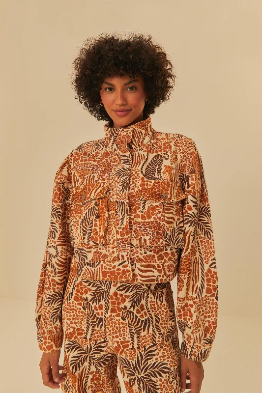 FARM OLHAR DA FLORESTA SARJA JACKET Jacket Blazer Coat