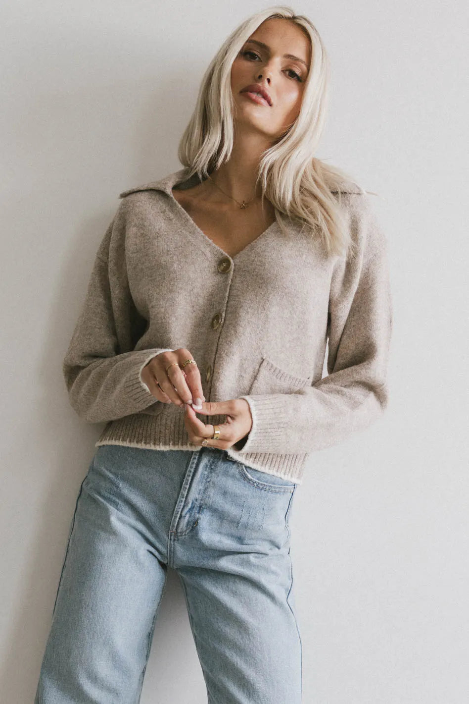 Gaia Knit Jacket Hooded Jacket Caped Jacket Shawl Collar Jacket