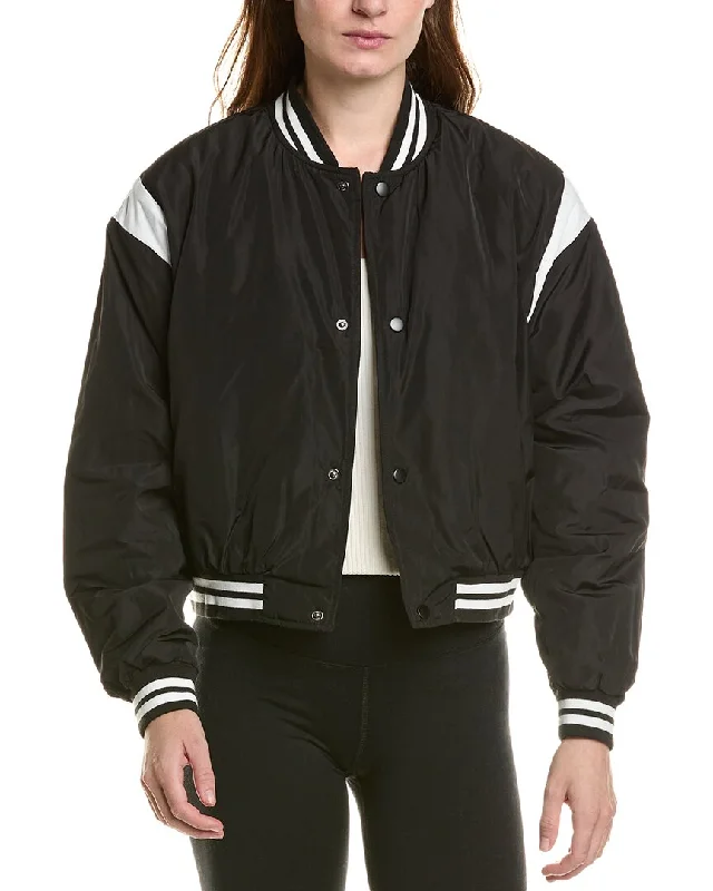 IVL Collective Cropped Varsity Bomber Jacket Hooded Jacket Caped Jacket Shawl Collar Jacket IVL Collective Cropped Varsity Bomber Jacket Hooded Jacket Caped Jacket Shawl Collar Jacket
