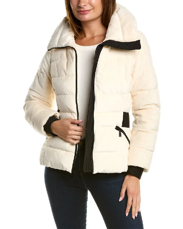Laundry by Shelli Segal Quilted Fleece Jacket Zippered Jacket Buttoned Jacket Snapped Jacket Laundry by Shelli Segal Quilted Fleece Jacket Zippered Jacket Buttoned Jacket Snapped Jacket