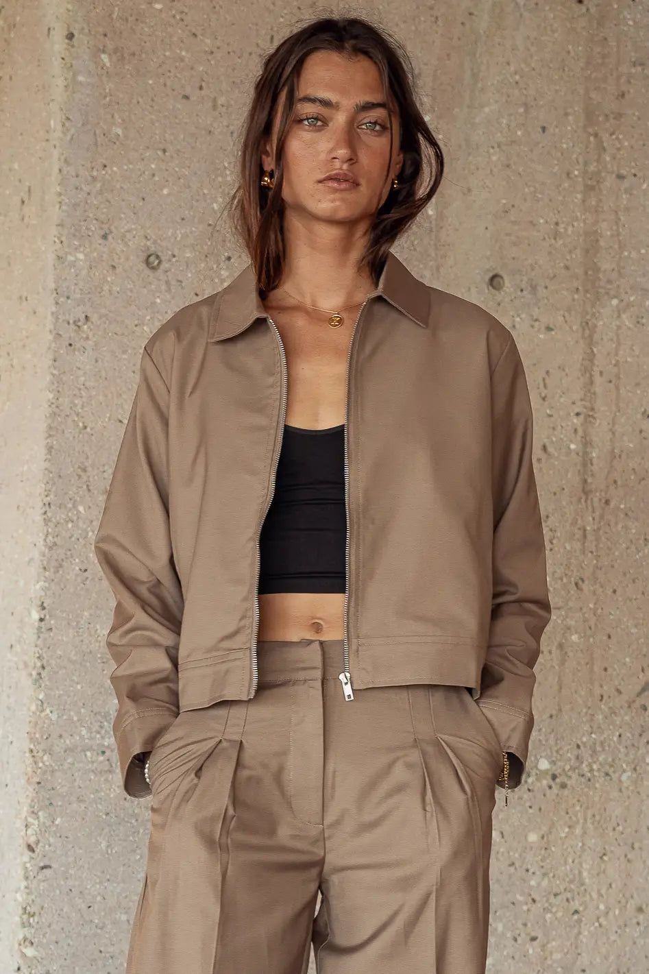 Marissa Collared Jacket V-Neck Jacket Boat Neck Jacket Square Neck Jacket