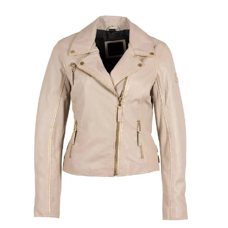 Mauritius - Christy Jacket Off White V-Neck Jacket Boat Neck Jacket Square Neck Jacket