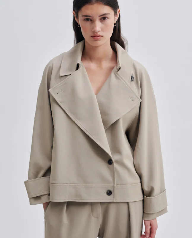 Second Female Silvia Cashew Trench Jacket Snapped Jacket Toggled Jacket Drawstring Jacket Second Female Silvia Cashew Trench Jacket Snapped Jacket Toggled Jacket Drawstring Jacket