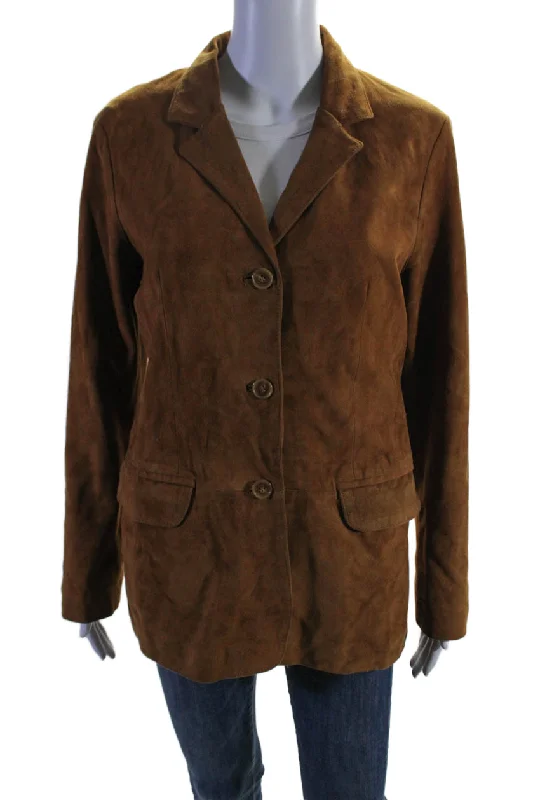 Vera Pelle Womens Suede Long Sleeves Button Down Jacket Saddle Brown Quilted Jacket Puffer Jacket Insulated Jacket Vera Pelle Womens Suede Long Sleeves Button Down Jacket Saddle Brown Quilted Jacket Puffer Jacket Insulated Jacket