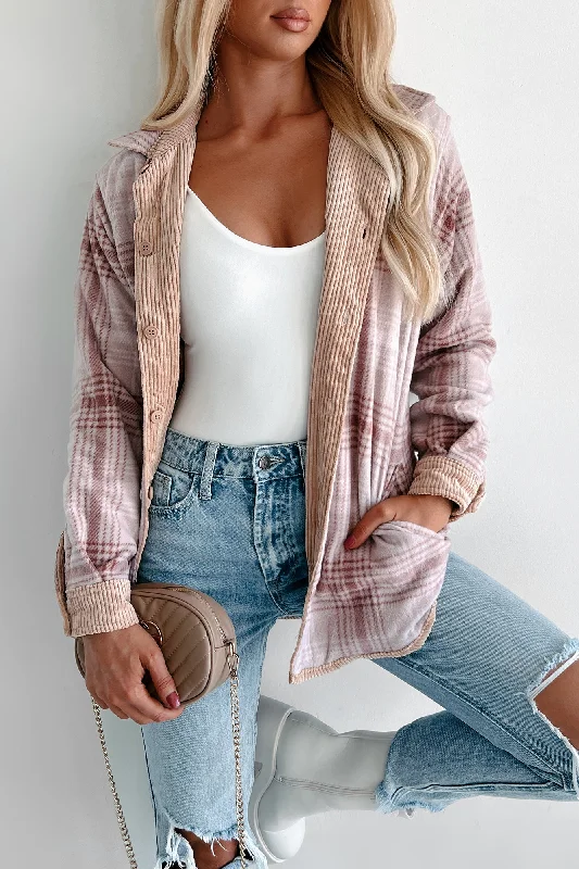 When The Leaves Turn Reversible Corduroy Jacket (Camel) Zip Front Button Front Snap Front When The Leaves Turn Reversible Corduroy Jacket (Camel) Zip Front Button Front Snap Front