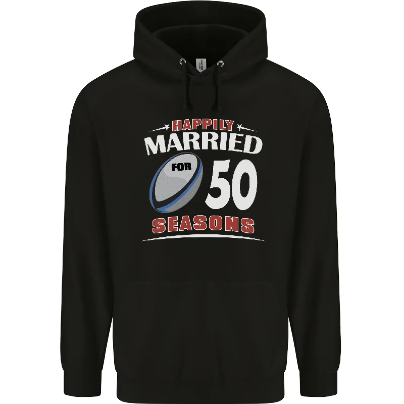 50 Year Wedding Anniversary 50th Rugby Mens 80% Cotton Hoodie Hoodie with Turtle Neck Cozy Winter 50 Year Wedding Anniversary 50th Rugby Mens 80% Cotton Hoodie Hoodie with Turtle Neck Cozy Winter