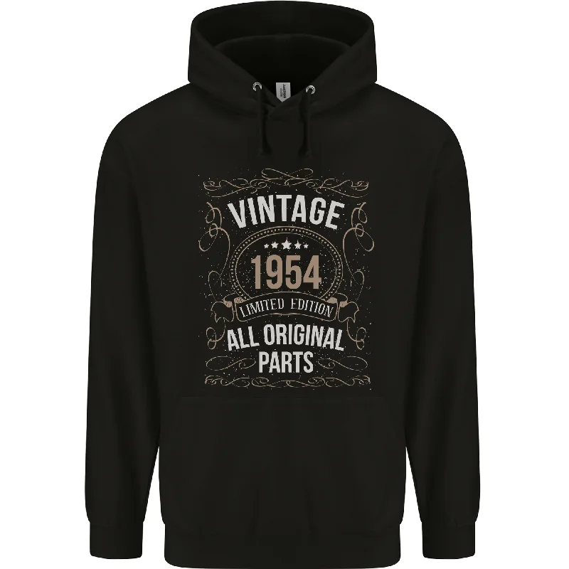 70th Birthday Limited Edition 1954 Mens 80% Cotton Hoodie