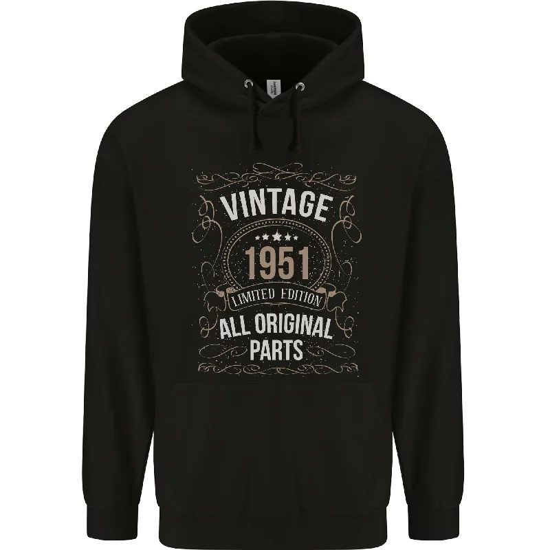 73rd Birthday Limited Edition 1951 Mens 80% Cotton Hoodie