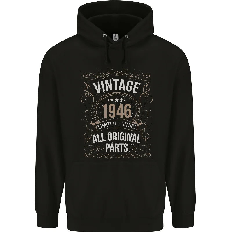 78th Birthday Limited Edition 1946 Mens 80% Cotton Hoodie