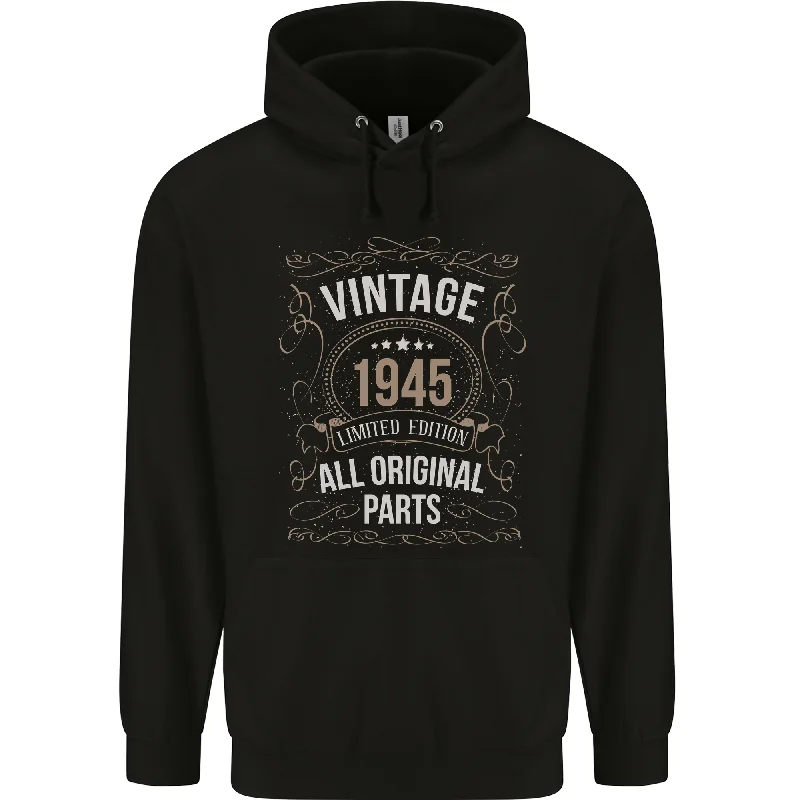 79th Birthday Limited Edition 1945 Mens 80% Cotton Hoodie