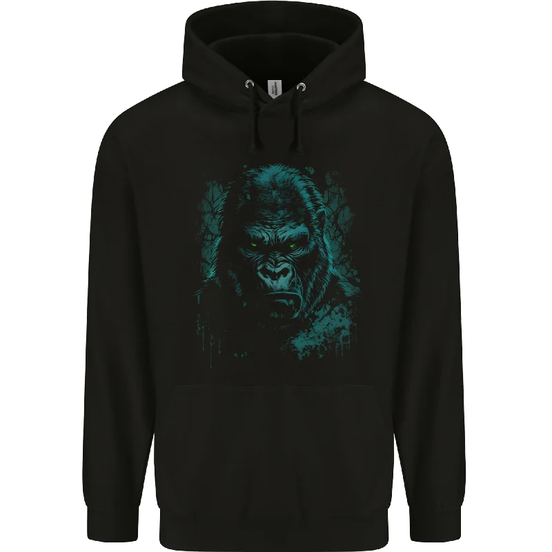 A Mean Gorilla Dark Style Mens 80% Cotton Hoodie