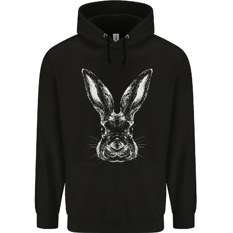 A Rabbit Head Mens 80% Cotton Hoodie