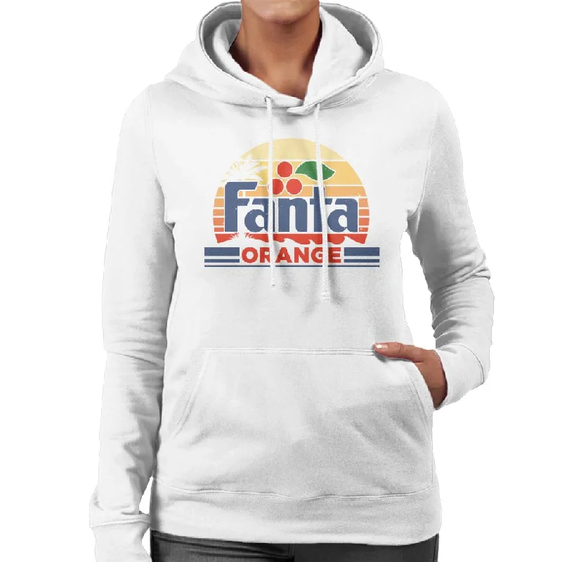 Fanta Retro Sunset Logo Women's Hooded Sweatshirt