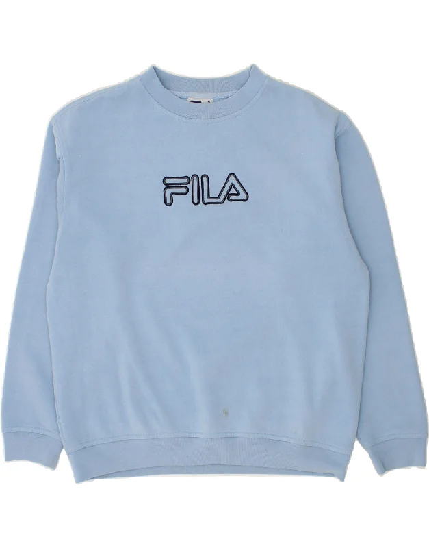 FILA Mens Graphic Sweatshirt Jumper Large Blue