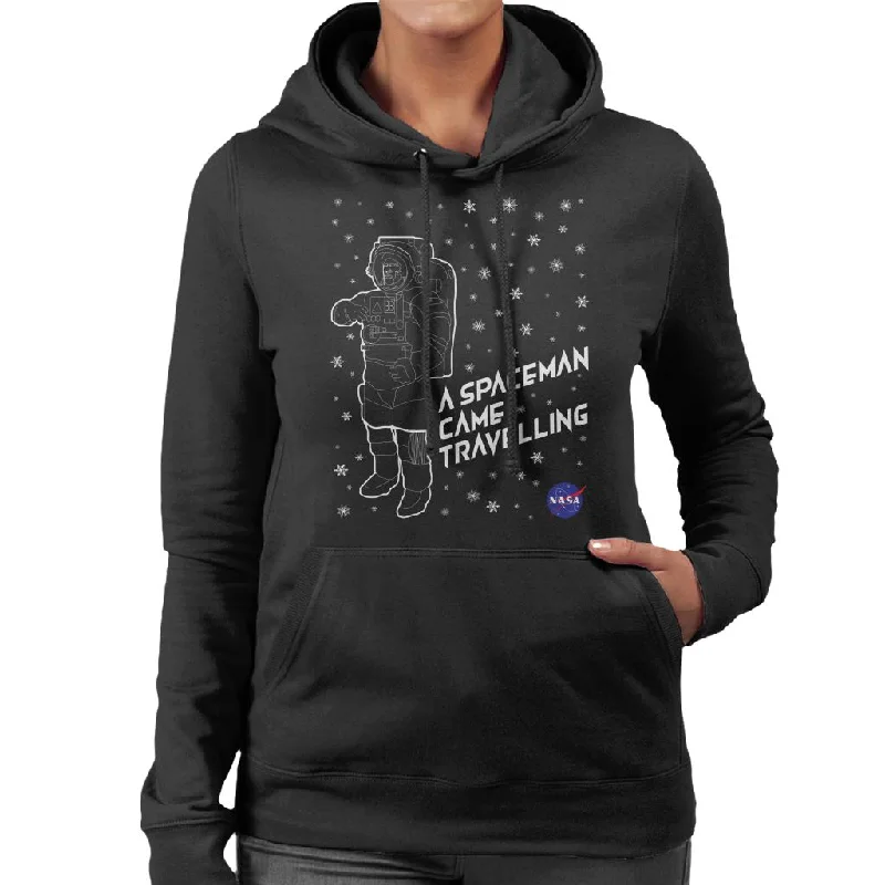 NASA Christmas A Spaceman Came Travelling Women's Hooded Sweatshirt