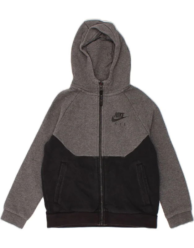 NIKE Boys Graphic Zip Hoodie Sweater 8-9 Years Small Black Colourblock Oversized Hoodie Comfort Casual NIKE Boys Graphic Zip Hoodie Sweater 8-9 Years Small Black Colourblock Oversized Hoodie Comfort Casual