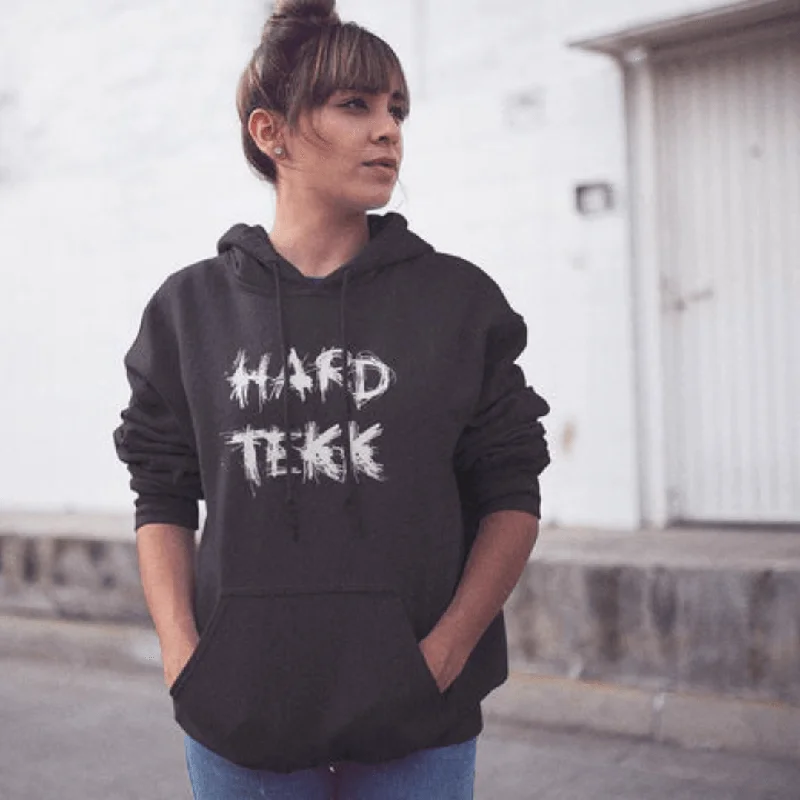 Scratched Hardtekk Premium Hoodie (schwarz)