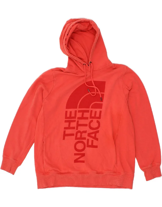 THE NORTH FACE Womens Oversized Graphic Hoodie Jumper UK 16 Large Red