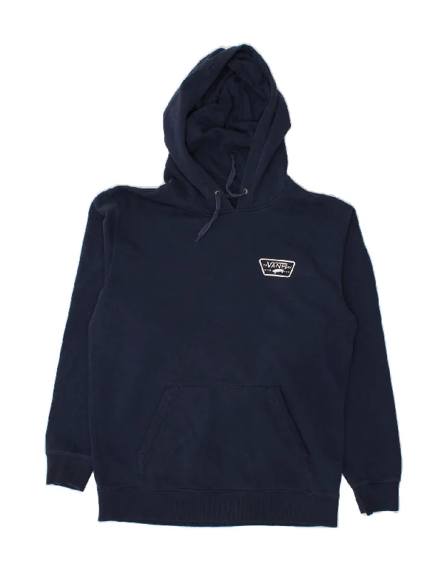 VANS Mens Graphic Hoodie Jumper Medium Navy Blue