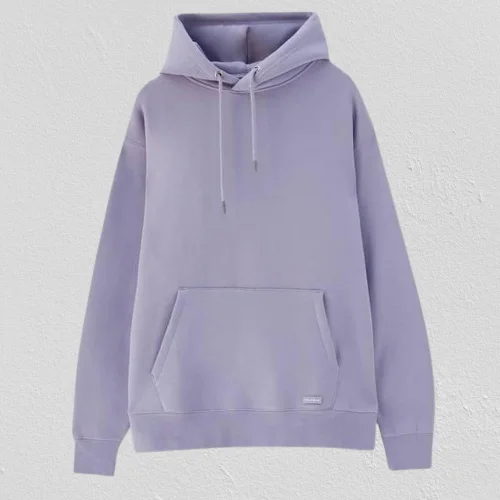 Winter Purple Plain Hoodie